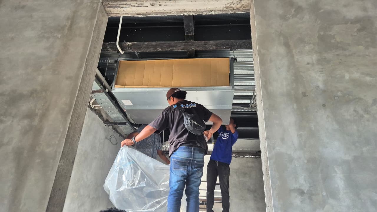 Sistem AC VRV skala besar struktur atap